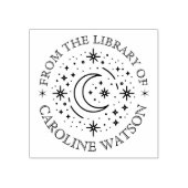 Fantasy Mond & Stars aus der Bibliothek Rubber Gummistempel (Prägung)