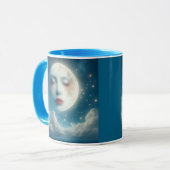 Fantasy-Mond-Tasse Tasse (Vorderseite Links)
