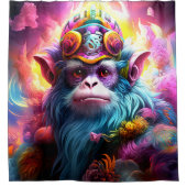 Fantasy Monkey King Duschvorhang (Vorderseite)