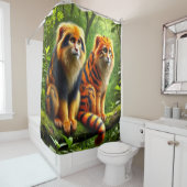 Fantasy Monkeys Duschvorhang (Beispiel)