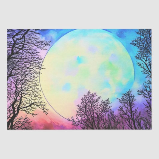 Fantasy Moon Decoupage Seidenpapier (Vorderseite)