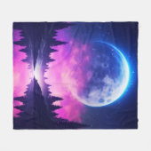 "Fantasy Moon" Fleecedecke (Vorderseite (Horizontal))