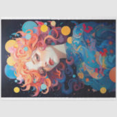 Fantasy Moon Girl 3 Decoupage Paper Seidenpapier (Vorderseite)