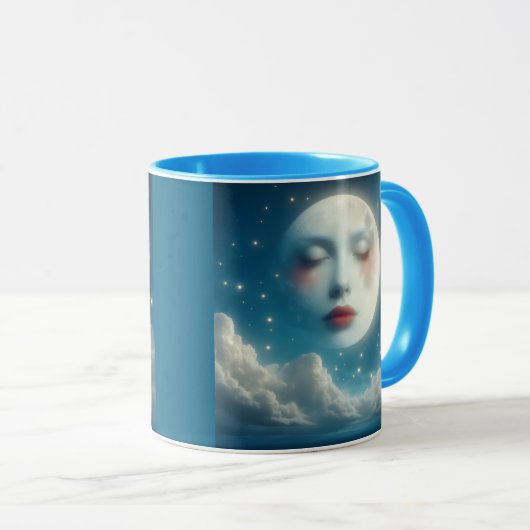 Fantasy moon mug tasse (VorderseiteRechts)