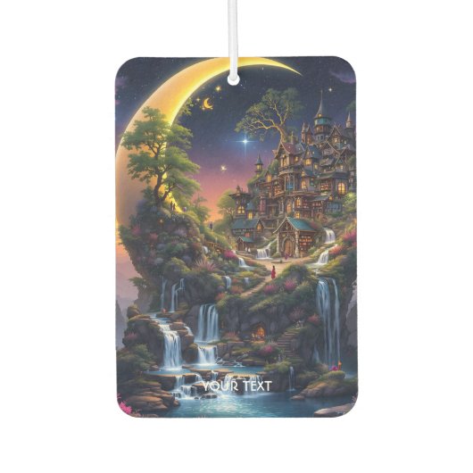 Fantasy Moon Waterfall Forest Autolufterfrischer (Vorderseite)