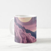 Fantasy Moonlit River Dreamscape Illustration Kaffeetasse (Vorderseite Links)