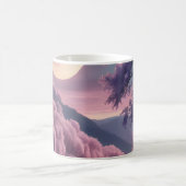 Fantasy Moonlit River Dreamscape Illustration Kaffeetasse (Mittel)