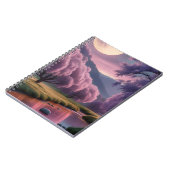 Fantasy Moonlit River Dreamscape Illustration Notizblock (Linke Seite)