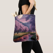 Fantasy Moonlit River Dreamscape Illustration Tasche (Von Nahem)