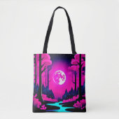 Fantasy Moonlit Woods Art Tasche (Vorderseite)