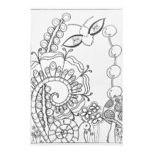 Fantasy-Moth, Blume-Farbposter 16" x24"