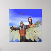 Fantasy Moth Hunters Leinwanddruck (Vorderseite)