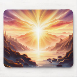 Fantasy Mountain Valley Lake Mousepad