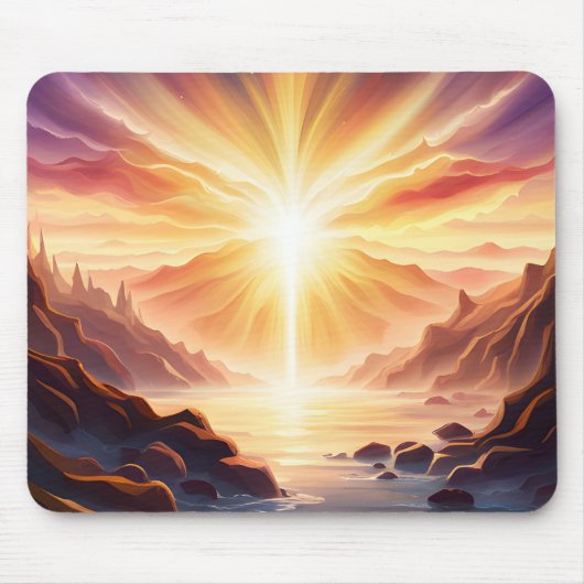Fantasy Mountain Valley Lake Mousepad (Vorne)