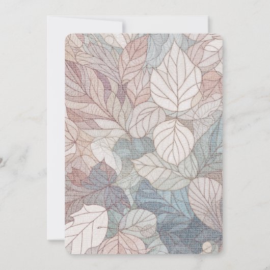 Fantasy Mountain Wedding Einladung (Rückseite)