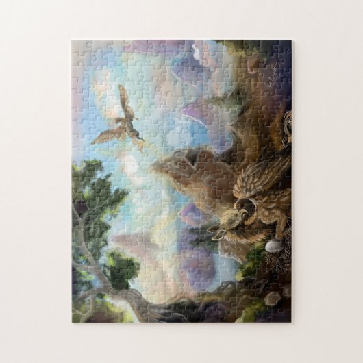 Fantasy Mountains Griffin Nest Puzzle (Vertikal)