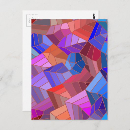 Fantasy Mountains View from the Sky Postkarte (Vorne/Hinten)