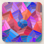 Fantasy Mountains View von Sky Getränkeuntersetzer (Vorderseite)