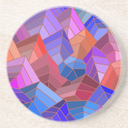 Fantasy Mountains View von Sky Getränkeuntersetzer (Vorne)