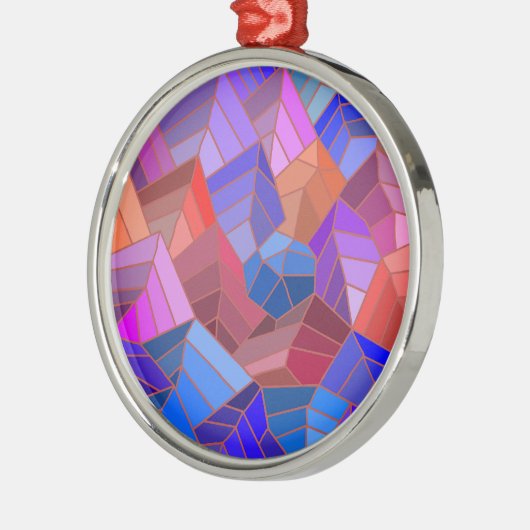 Fantasy Mountains View von Sky Ornament Aus Metall (Links)