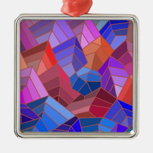 Fantasy Mountains View von Sky Ornament Aus Metall (Vorne)