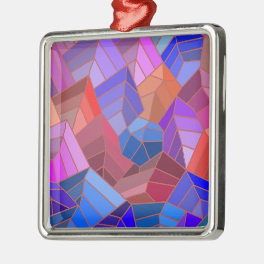 Fantasy Mountains View von Sky Ornament Aus Metall (Links)