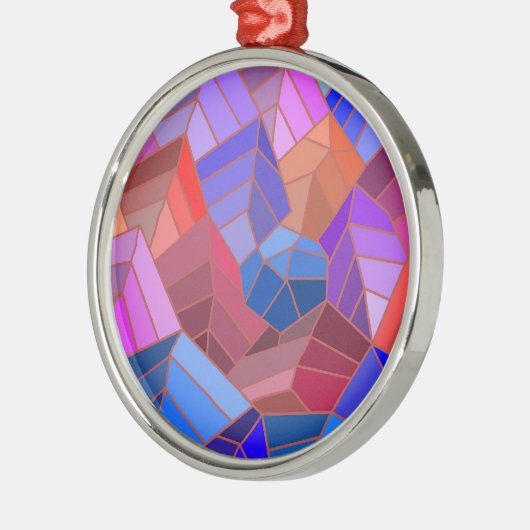 Fantasy Mountains View von Sky Ornament Aus Metall (Links)