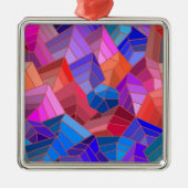 Fantasy Mountains View von Sky Ornament Aus Metall (Vorne)