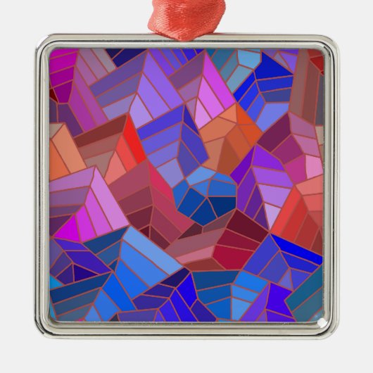 Fantasy Mountains View von Sky Ornament Aus Metall (Vorne)