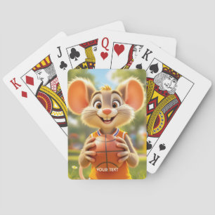 Fantasy Mouse Basketball Field Spielkarten