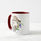 Fantasy Mouse House Bloral Tasse (Vorderseite Links)