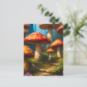 Fantasy Mushrom Postcard Postkarte (Stehend Vorderseite)