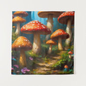 Fantasy Mushrom Tapestry Wandteppich (Vorderseite)