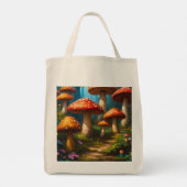 Fantasy Mushrom Tote Bag Tragetasche (Rückseite)