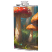 Fantasy Mushrom Vinyl Wrapped Flask Flachmann (Links)