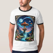 Fantasy Mushroom Castle Dreamscape T - Shirt (Vorderseite)