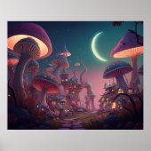 Fantasy Mushroom City Poster (Vorne)