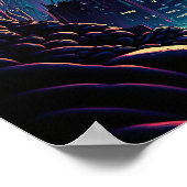 Fantasy Mushroom City Poster (Ecke)