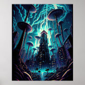 Fantasy Mushroom City Poster (Vorne)