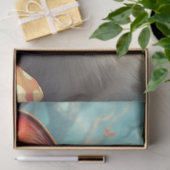 Fantasy Mushroom Forest farbenfrohe Katze Seidenpapier (Geschenk)