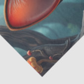 Fantasy Mushroom Forest farbenfrohe Katze Seidenpapier (Ausschnitt)