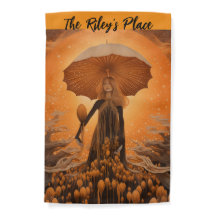 Fantasy Mushroom Garden Deco Flag