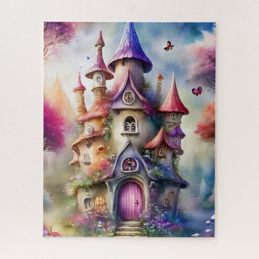 Fantasy Mushroom House Jigsaw Puzzle (Vertikal)