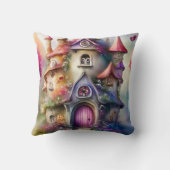 Fantasy Mushroom House Kopfkissen Kissen (Rückseite)