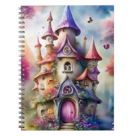 Fantasy Mushroom House Notebook 6,5 x 8,75 Zoll Notizblock