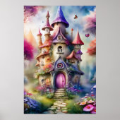 Fantasy Mushroom House Poster (Vorne)
