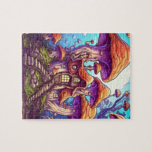 Fantasy Mushroom house Puzzle (Horizontal)