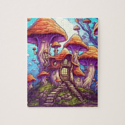 Fantasy Mushroom house Puzzle (Vertikal)