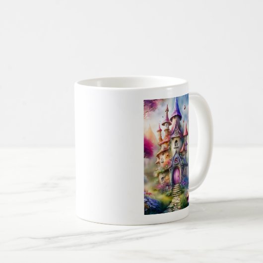 Fantasy Mushroom House Tasse (VorderseiteRechts)