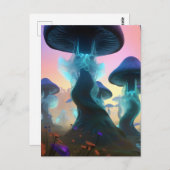 Fantasy Mushroom Postcard Postkarte (Vorne/Hinten)